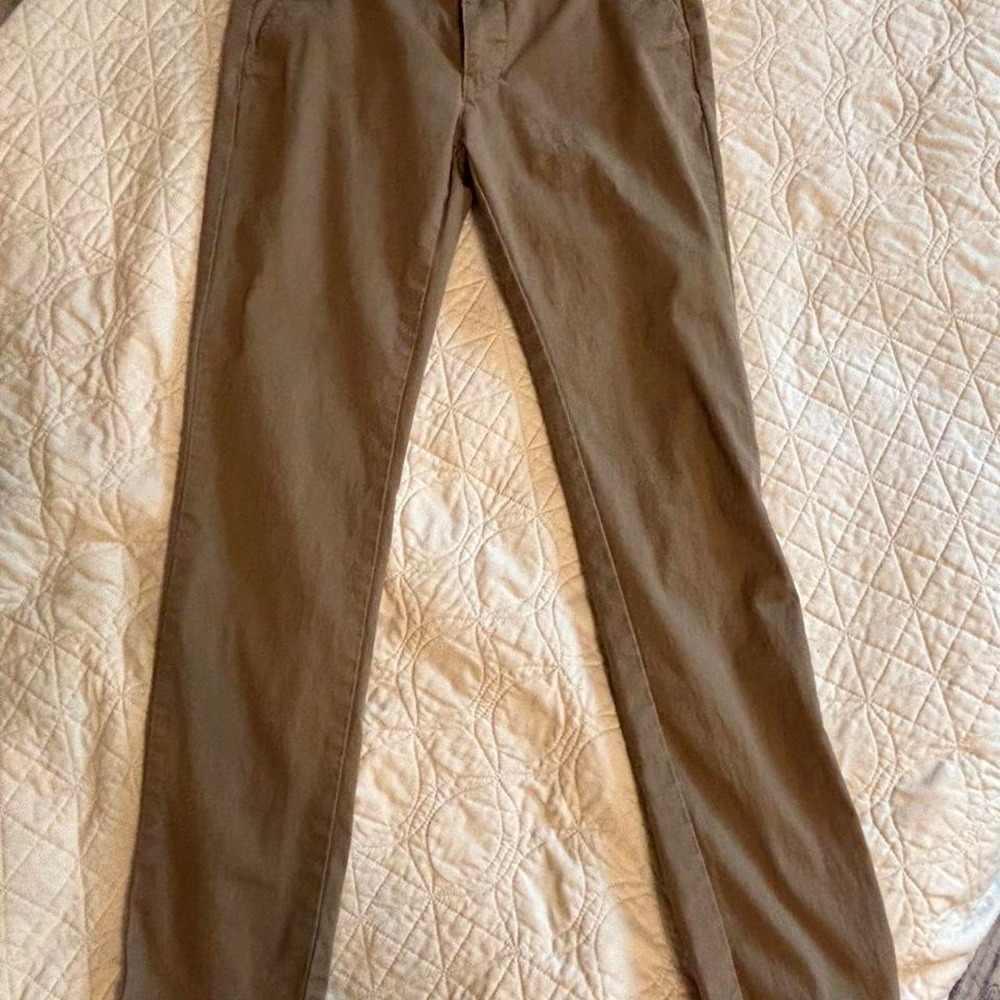 Denim & Flower Preppy Academia Khaki Slim Fit Chino Pants Size 29 Trousers